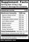 Teelixir Mushroom Immunity ingredients